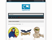 Tablet Screenshot of clipartfort.com